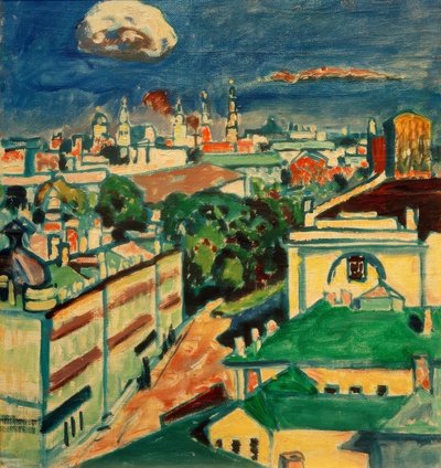 Blick auf Moskau aus dem Fenster von Wassily Kandinsky